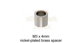 M3 x 4mm through brass spacer (10 Pack)