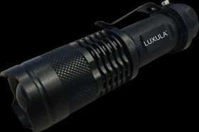 LX0205 Mini LED flashlight, 300 lm, zoom, 3 modes, 1xAA (Mignon)