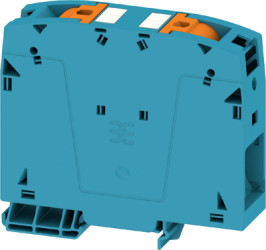 Through terminal block, push-in connection, 95 mm², 232 A, 8 kV, blue, 2755910000