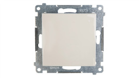 Simon 54 Przycisk Pojedynczy, Szybkozłącza, Kremowy Dpr1.01/41