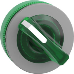 Toggle switch, illuminable, green, mounting Ø 30 mm, ZB5FK1433C0