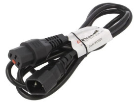 SCHAFFNER-812501 Kabel IEC C13 żeński, IEC C14 męski 1,83m z blokadą IEC LOCK