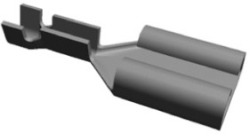 Konektor płaski Żeński 4.75 x 0.81mm długość 12.2mm Izolacja: Nieizolowane Cyna