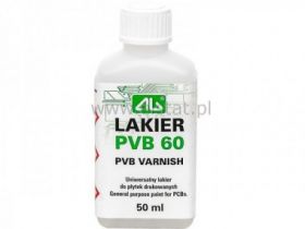 Lakier PVB60 50ml AG izoluje, można lutować; PCB