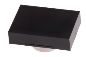 Klosz lampek do przycisku kształt: Prostokątny Czarny Soczewka RS PRO 21.4 x 15.2 x 9.5mm