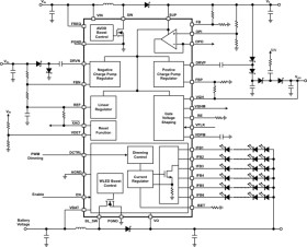 LCD Bias Solution For LCD Panels with 6ch WLED Driver