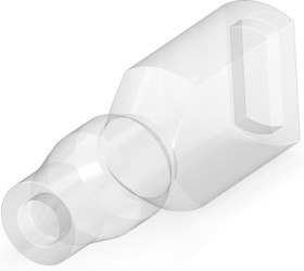 Insulating sleeve for 6.35 mm, 1 pole, PVC, UL 94V-2, natural, 1-170823-4