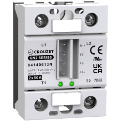 Crouzet 84140613N SSR 50A 660VAC Zero-Voltage Switching 1pc