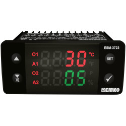 Emko ESM-3723 Temperature Controller PID/Bang-bang 0-100&#xB0;C Dual Display