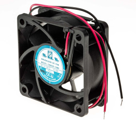 Wentylator osiowy 12 V DC DC 60 x 60 x 25mm 1.7W 30.63m³/h 27dB 130mA