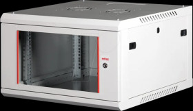 26210129 19" wall-mounted housing, 6U, 600mm depth, gray