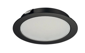 Oprawa punktowa, czarna, Häfele Lighting LED 2047, 12V (monochromatyczna), 3000K, 83372650