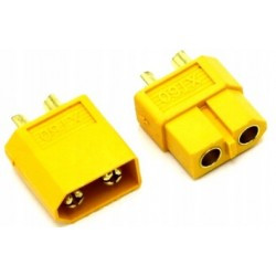 Para wtyk i gniazdo XT60 męski + żeński RC AKU LiPol 60A komplet