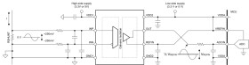 Precision, ±250mV input, basic isolated amplifier with ratiometric single-ended output