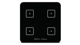 Sinum Ws-04 Włącznik Czteropolowy Kolor Czarny