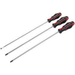 Sealey AK4372 Premier GripMAX Extra-Long Screwdriver Set 3pc