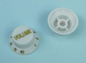 GAŁKA BIAŁA 18mm FI=6mm ZE SKALĄ 1-10