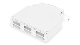 Przełącznica Światłowodowa Na Szynę Din, 6X Sc Duplex Z Tacką Na Spawy, Szary...