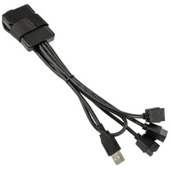 Lian Li PW-U2TPAB USB Hub schwarz USB adapter PC Housing Accessories