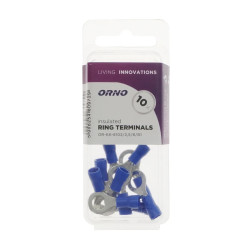 Końcówka oczkowa izolowana 2.5mm2 oczko na śrubę M6, blister 10szt.