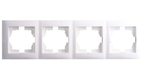 Wesa Ramka Poczwórna Uniwersalna Biała Lc-50