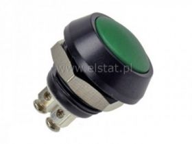 Przycisk GQ12B-10/A-G chwil. śruby zielony NO