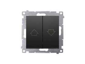 SIMON 54 Wyłącznik roletowy zwierny przycisk czarny (moduł) DZP1A.01/49 KONTAKT SIMON