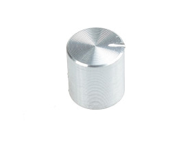 Gałka potencjometru GSL10 SREBRNA 10mm /442