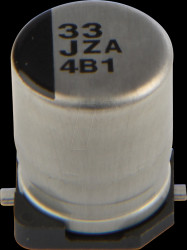 EEHZA1J330P Polymer hybrid SMD electrolytic capacitor, 33 µF, 63 V, 6.3x5.8