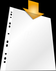 265919 Plastic wallet, A4, grained, 100 pieces