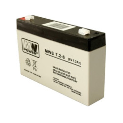 Akumulator AGM 6V/ 7,2Ah MWS 7,2-6 MWpower 119549
