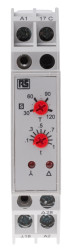 Timer Relay Szyna DIN 115V ac SPST 2-stykowy RS PRO SP 3 → 120s jednofunkcyjny