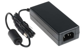 Adapter AC/DC Uwy 12V dc Iwy 5A Złącze 2,1 x 5,5 x 11 mm, biegun dodatni w środku 60W typ wtyczki: C14