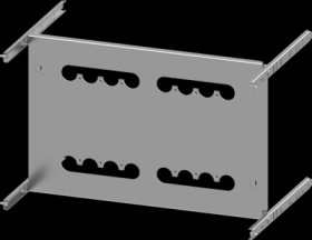 Mounting plate, metal, (L x W x H x D) 600 x 600 x 350 x 400 mm, for 3VA13 (400A)/3VA14 (630A)/3VA23 (400A)/3VA24 (630A), 8PQ600