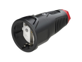 Gniazdo przenośne gumowe 10/16A 2P+Z 230V z zabezpieczeniem bocznym IP20 Taurus2 2510-sr PCE