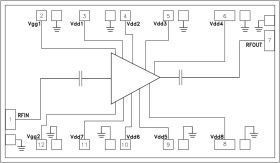 GaAs pHEMT MMIC 0.5 Watt Power Amplifier, 33.5 - 46.5 GHz