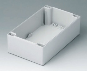 PC enclosure shell, (L x W x H) 200 x 120 x 60 mm, light gray (RAL 7035), C2122002