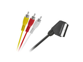 Kabel EURO - 3 x RCA 1,5m