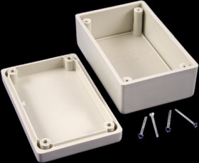 ABS enclosure, (L x W x H) 104 x 66 x 33 mm, light gray (RAL 7035), IP54, 1594CSGY