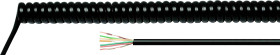 Przewód spiralny Helukabel 84908, 3 G 7.70 mm, od 1400 mm do 5600 mm, 1 szt.