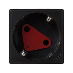 Simon Connect Gniazdo K45 DATA z kluczem schuko 16A/230V ze wskaźnikiem zasilania czarny KLS01/14