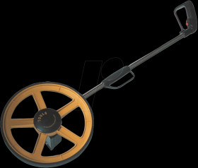 Distance measuring device with spoke wheel