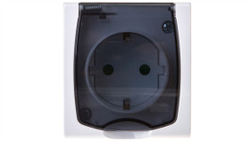 Madera Gniazdo Hermetyczne Pojedyncze Z/U Schuko Ip44 Z Przesłonami Klapka...