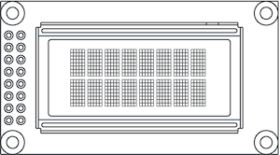 OLED-008N002A-WPP5N00000 8 x 2 Character OLED