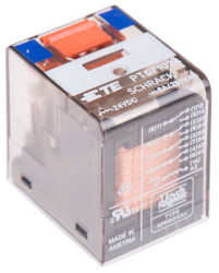 Przekaźnik mocy 24V dc 4PDT TE Connectivity, montaż PCB 777Ω Otwór przezierny