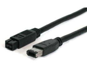Kabel FireWire, typ: Fire Wire, dł.: 1.8m, Czarny, Ekranowane
