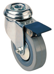 Koło samonastawne średnica kabla 100mm Pojedyncza śruba Guitel Hervieu 70kg wysokość całkowita 132mm