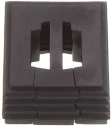 CONTA-CLIP KDS-DE/2XASI BK Element uszczelniający termoplastyczny elastomer czarny 1 szt.