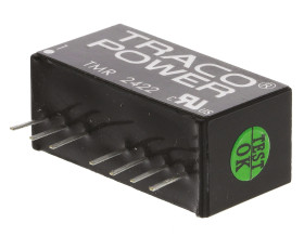 Przetwornica DC-DC, 2W, Uwe 18 → 36 V DC, Uwy ±12V dc, Iwy 83mA, TRACOPOWER