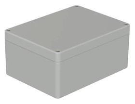ABS enclosure, (L x W x H) 160 x 120 x 75 mm, light gray (RAL 7035), IP66, 03238200